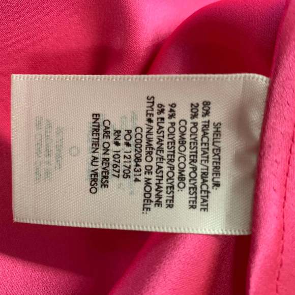 ALICE + OLIVIA Pink Triacetate Blend Solid A-Line Skirt - Picture 5 of 6